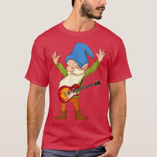 Musicus Guitarist Gnome Guitar Player Music Nordi T-shirt