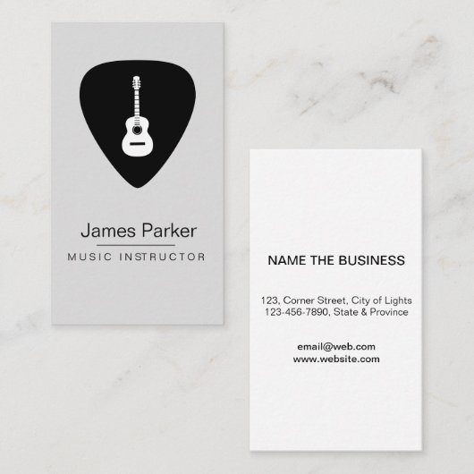 Musicus Logo minimalist Visitekaartje (Voorkant / Achterkant)