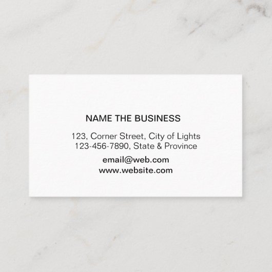 Musicus Logo minimalist  Visitekaartje (Achterkant)