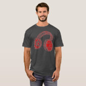 Musicus Music DJ Headphones T-shirt (Voorkant volledig)