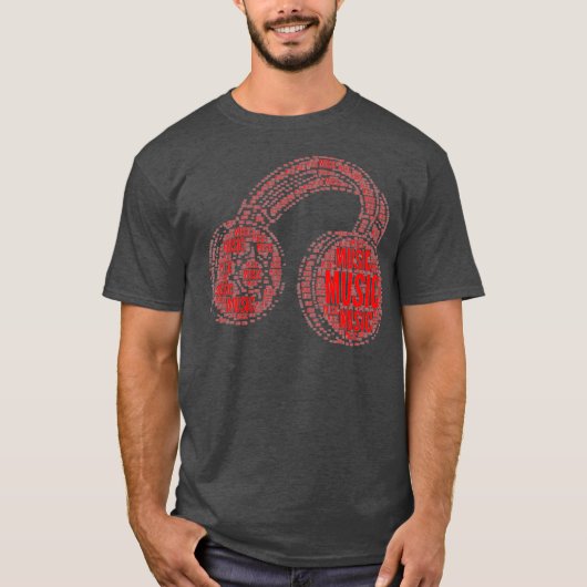 Musicus Music DJ Headphones T-shirt (Voorkant)