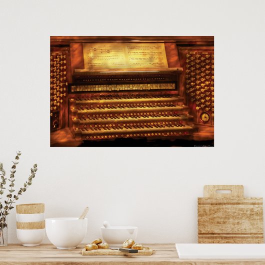 Musicus - organisme - de pijplijn poster (Keuken)