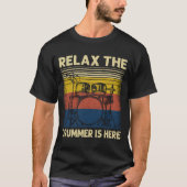 Musicus Relax de drummer is hier T-shirt (Voorkant)