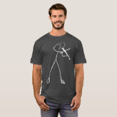 Musicus Violin Player minimalist Violin Music T-shirt (Voorkant volledig)