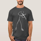 Musicus Violin Player minimalist Violin Music T-shirt (Voorkant)