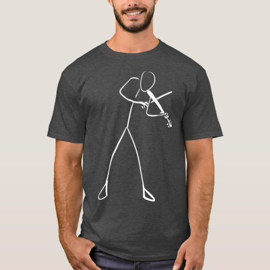 Musicus Violin Player minimalist Violin Music T-shirt (Voorkant)