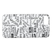 Musik in verschiedenen Sprachen Case-Mate iPhone Case (Achterkant (Horizontaal))