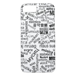 Musik in verschiedenen Sprachen iPhone 8/7 Hoesje