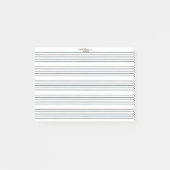 Musik- Instrument - Notenlinien - Notenpapier Post-it® Notes (Voorkant)