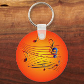 Musik music sleutelhanger (Voorkant)