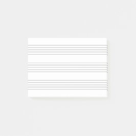 Musik Notenlinien, minimalistisch Post-it® Notes