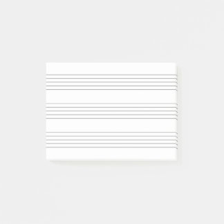 Musik Notenlinien, minimalistisch Post-it® Notes