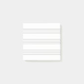 Musik Notenlinien, minimalistisch, quadratisch Post-it® Notes (Voorkant)