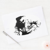 Musik Ovale Sticker (Envelop)