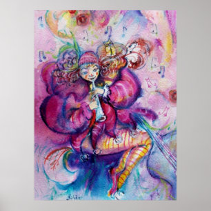 MUSIKALE ROZE CLOWN POSTER