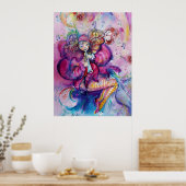 MUSIKALE ROZE CLOWN POSTER (Keuken)