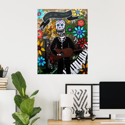 MUSIKERODAG VAN DE DOOD POSTER (Thuiskantoor)