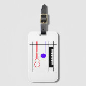Musikinstrument Bagagelabel (Voorkant (verticaal))