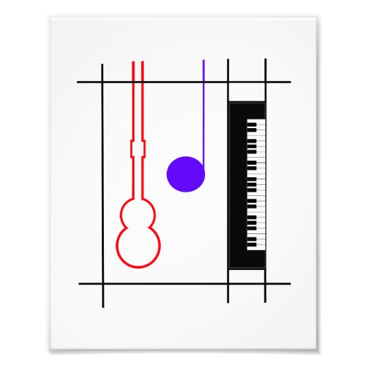 Musikinstrument Foto Afdruk (Voorkant)