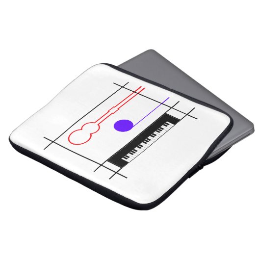 Musikinstrument Laptop Sleeve (Voorkant top)