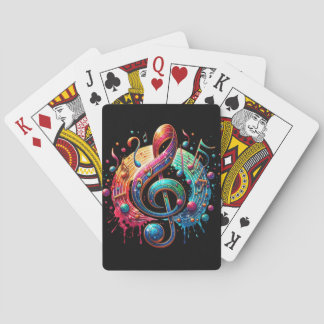Musiknote in einem Außergewöhnlichem Design Pokerkaarten