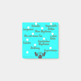 Musikunterricht - Instrumentalunterricht - Üben Post-it® Notes