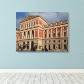 Musikverein, Wien Österreich Canvas Afdruk (Insitu (Houten vloer))