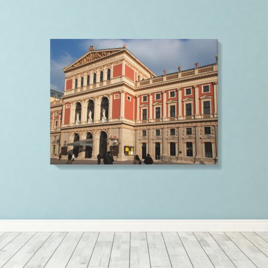 Musikverein, Wien Österreich Canvas Afdruk (Insitu (Houten vloer))