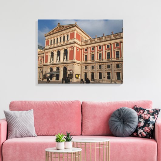 Musikverein, Wien Österreich Canvas Afdruk (Insitu (Woonkamer))