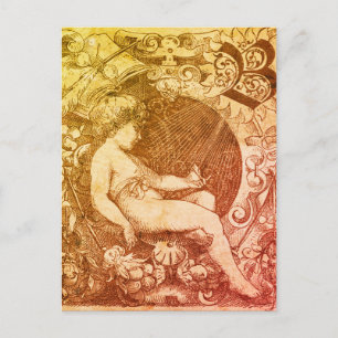 Musing Angel Briefkaart