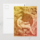 Musing Angel Briefkaart (Voorkant / Achterkant)