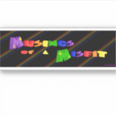 Musings of a Misfit Banner Sticker (Voorkant)