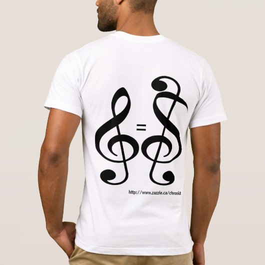 Musique = $ t-shirt (Achterkant)