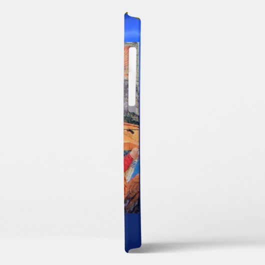 MUSISCH ANGEL, blauw Sapphire Monogram Case-Mate iPhone Case (Achterkant / Links)