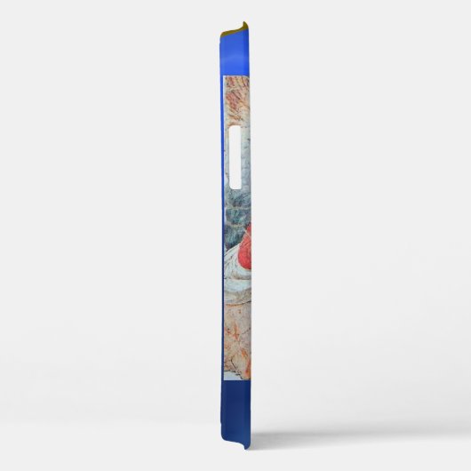 MUSISCH ANGEL, blauw Sapphire Monogram Case-Mate iPhone Case (Achterkant / Rechts)