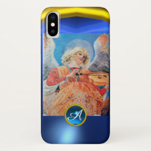 MUSISCH ANGEL, blauw Sapphire Monogram iPhone X Hoesje