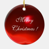 MUSISCH ANGEL IN RED EN GOLD Ruby Gem stone Keramisch Ornament (Achterkant)