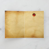 MUSISCH ANGEL IN RODE EN GOUD FEESTDAGEN KAART (Binnen)