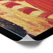 MUSISCH ANGEL IN RODE EN GOUD POSTER (Hoek)