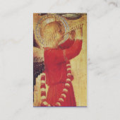 MUSISCH ANGEL IN RODE EN GOUD VISITEKAARTJE (Achterkant)