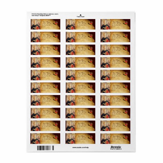 MUSISCH ANGEL PLAYDRUMMONOGRAM ETIKET (Full Sheet)