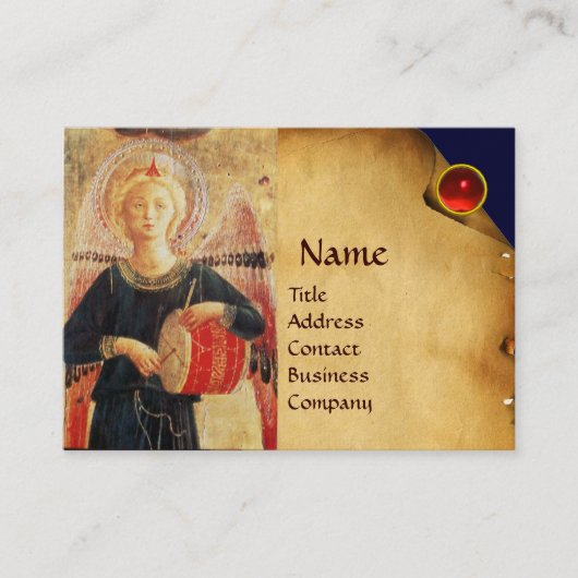 MUSISCH ANGEL SPEELDRUM VISITEKAARTJE (Voorkant)