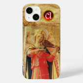 MUSISCH ANGEL VIOLIN SPELEN IN RODE, GOUDE MONOGRA Case-Mate iPhone CASE (Achterkant)
