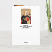 MUSISCH CHRISTMAS ANGEL PLAYDRUM FEESTDAGEN KAART (Achterkant)