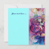 MUSISCH KLACHT, roze blauwe turquoise Kaart (Achterkant)