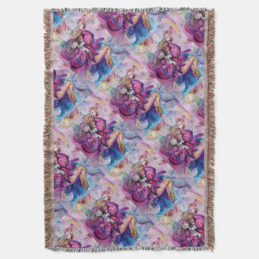 MUSISCH PINK CIRCUS SLOT EN ROOS DEKEN (Voorkant Verticaal)