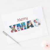 MUSISCH SANTA XMAS PARTY/PENGUIN'S SERENADE OVALE STICKER (Envelop)