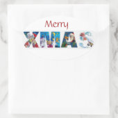 MUSISCH SANTA XMAS PARTY/PENGUIN'S SERENADE OVALE STICKER (Tas)