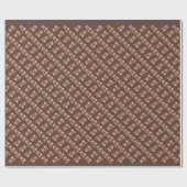 MUSISCHE CAT, bruin en wit Cadeaupapier (Vlak)