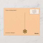 MUSISCHE CAT EN OWL, bruin en wit Briefkaart (Achterkant)